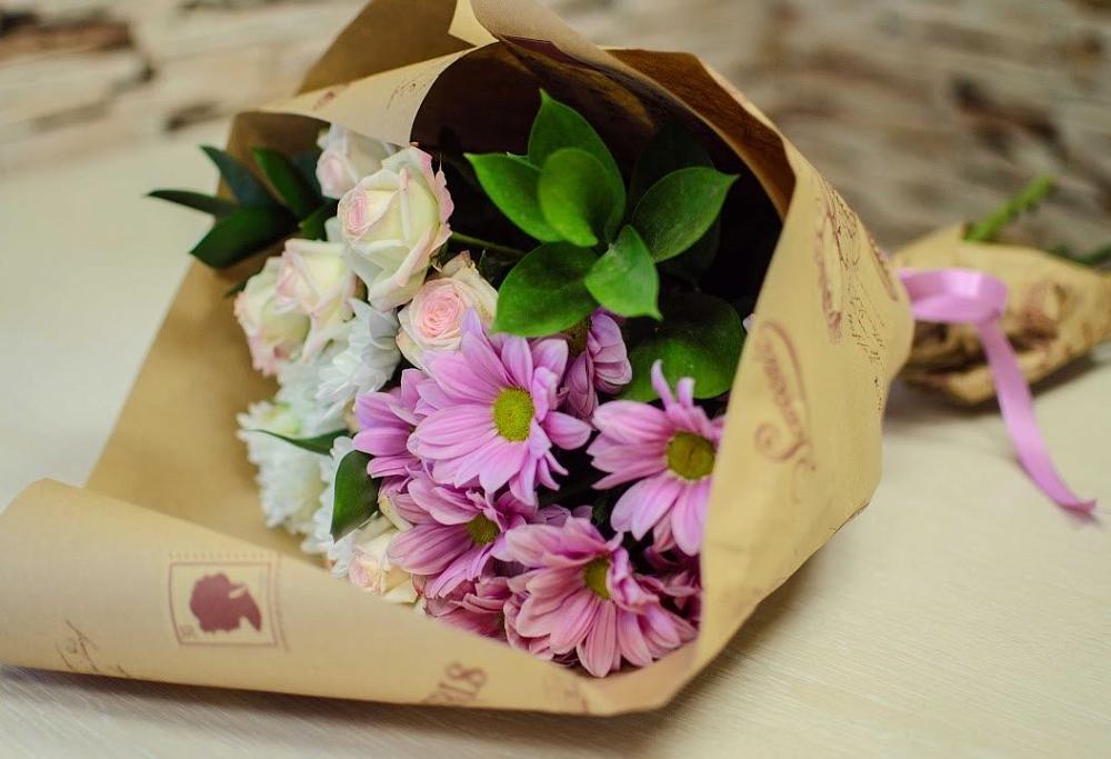 Букет цветов из: Розы и Хризантемы в Колодезном