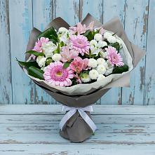 Букет цветов из:  Герберы, Альстромерии и Хризантемы в Колодезном