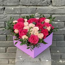 Цветочная композиция из Розы в коробке в Колодезном