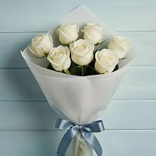 Букет 7 Белых роз Эдлесс Лав в Колодезном