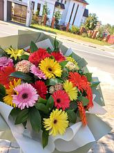 Букет цветов из:  Герберы #REPLACE_PRED# Колодезном
