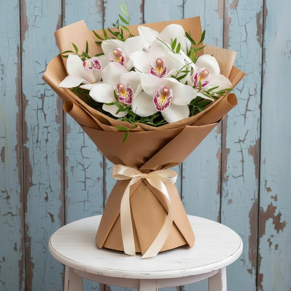 Букет цветов из: Орхидеи и Розы в Колодезном