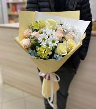 Букет цветов из:  Альстромерии, Розы и Хризантемы в Колодезном
