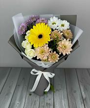 Букет цветов из:  Розы, Герберы и Хризантемы в Колодезном