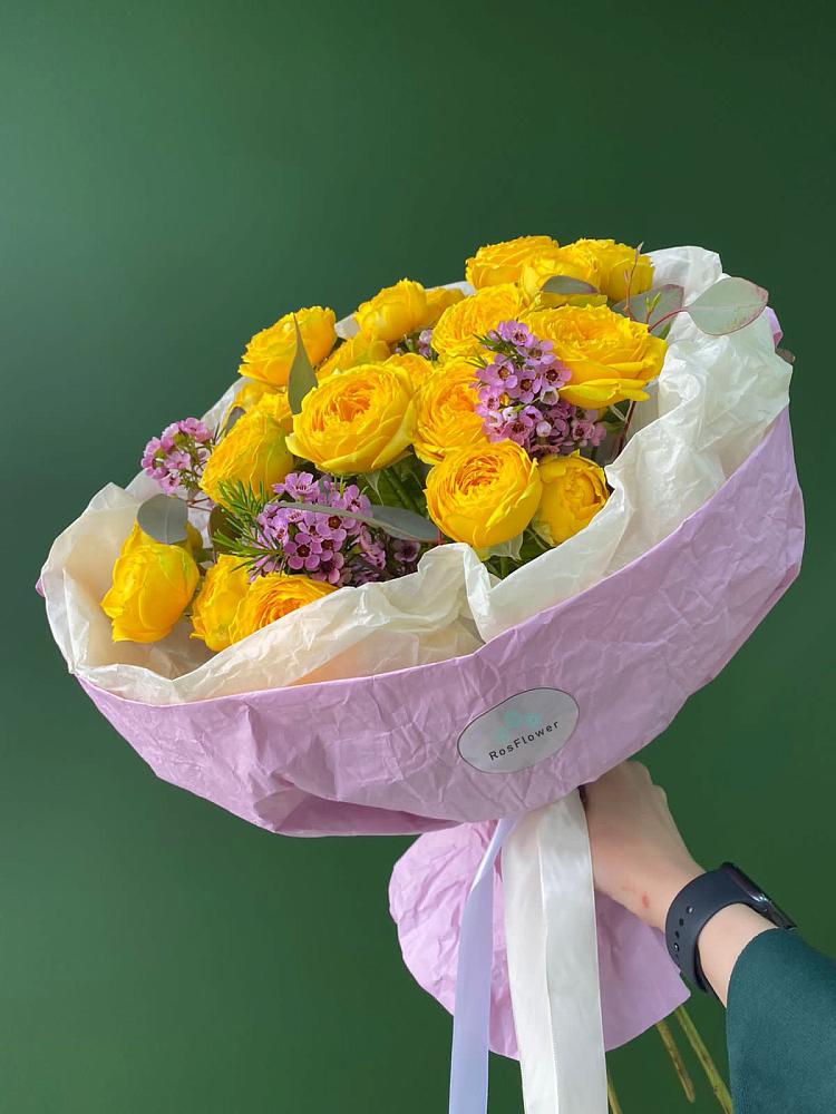 Кустовые желтые розы в Колодезном Букет Кустовые желтые розы в Колодезном