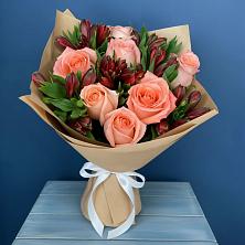 Букет цветов из:  Розы и Альстромерии в Колодезном