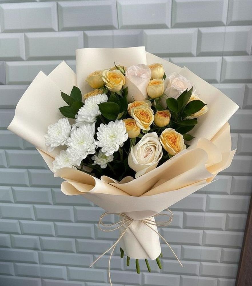 Букет цветов из: Розы и Хризантемы в Колодезном