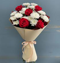 Букет цветов из:  Розы и Хризантемы в Колодезном