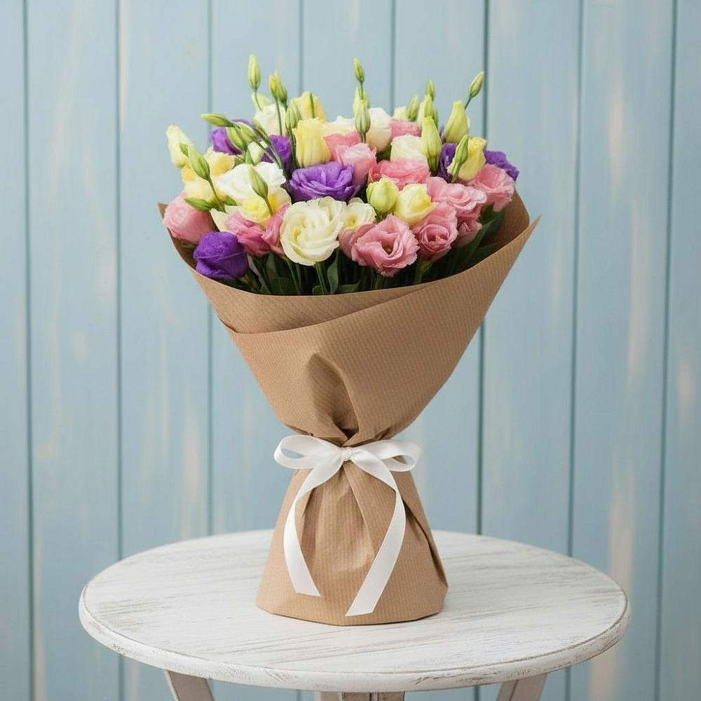 Букет цветов из: Лизиантусы в Колодезном