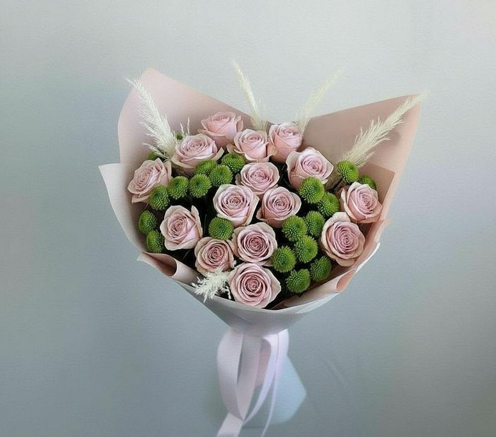 Букет цветов из: Розы и Хризантемы в Колодезном