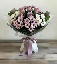 Букет цветов из:  Хризантемы и Розы #REPLACE_PRED# Колодезном