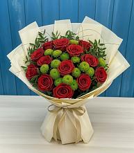 Букет цветов из:  Розы и Хризантемы в Колодезном