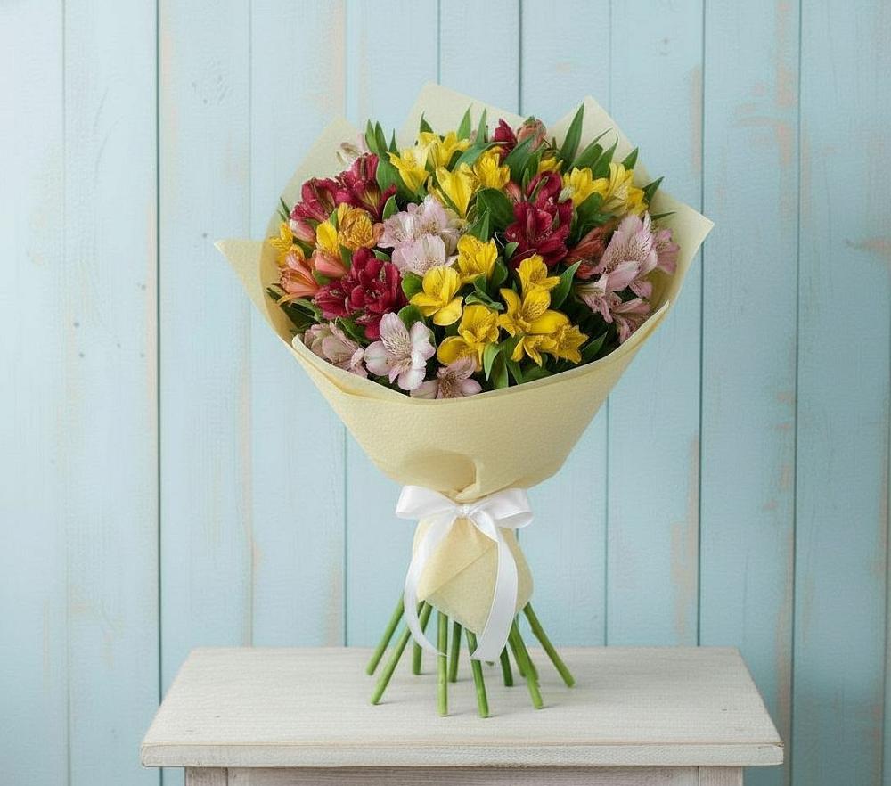 Букет цветов из: Альстромерии в Колодезном