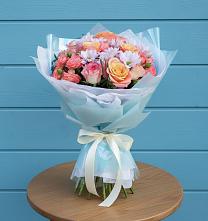 Букет цветов из:  Хризантемы и Розы в Колодезном