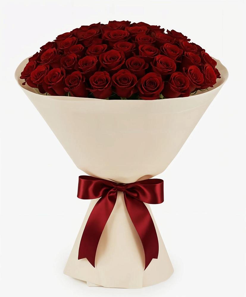 Букет 101 Бордовая роза Блэк Бакарра в Колодезном